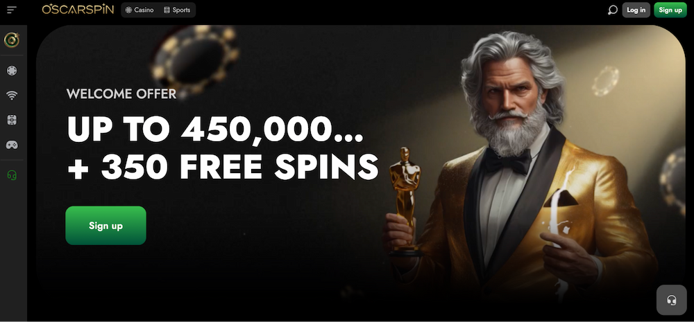 OscarSpin Casino Hauptbanner